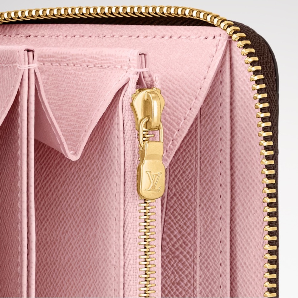 Louis Vuitton Pink and Gold Wallet with Elegant Design